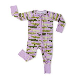 Little Sleepies Purple Crocodiles